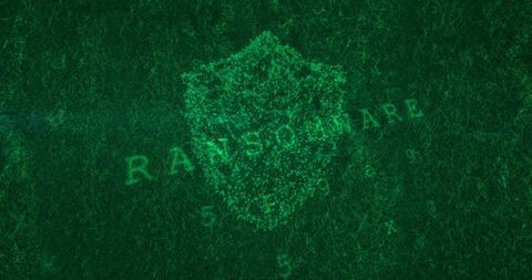 Cybersecurity Shield with Ransomware Warning on Digital Screen - Download Free Stock Images Pikwizard.com