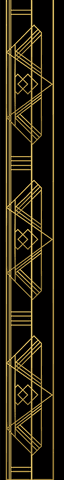 Ornamental Gold Border with Geometric Motifs on Transparent Background - Download Free Stock Videos Pikwizard.com