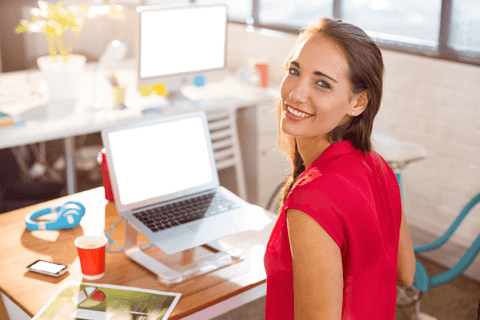 Smiling Businesswoman in Modern Office with Transparent Background - Download Free Stock Videos Pikwizard.com