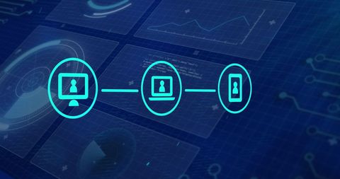 Digital Media Icons on Data Processing Interface - Download Free Stock Images Pikwizard.com