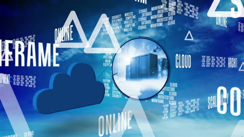 Digital Cloud Technology and Data Networking Concept