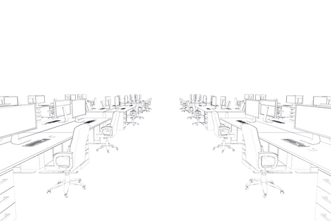transparent open space office with desks and chairs - Download Free Stock Videos Pikwizard.com