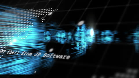 Abstract Digital Data Processing with World Map