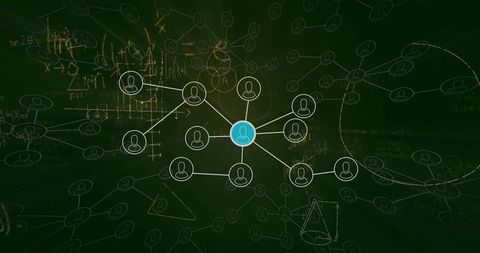 Centralized Network Visualization with User Node Connections