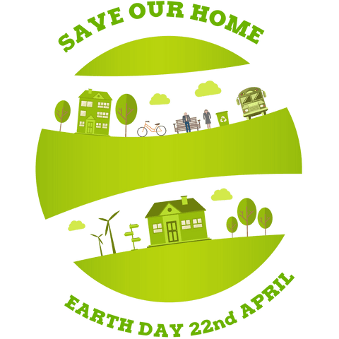 transparent earth day illustration with green eco-friendly icons - Download Free Stock Videos Pikwizard.com
