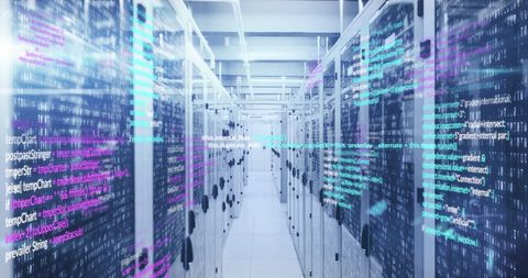 Data Processing in Bright Server Room - Download Free Stock Images Pikwizard.com