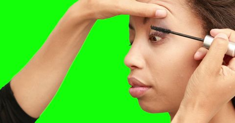 makeup artist applying mascara on model - Download Free Stock Images Pikwizard.com