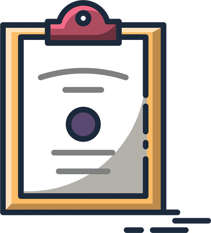 colorful clipboard icon on transparent background for business planning - Download Free Stock Videos Pikwizard.com