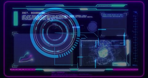 Futuristic Interface with Holographic Display - Download Free Stock Images Pikwizard.com