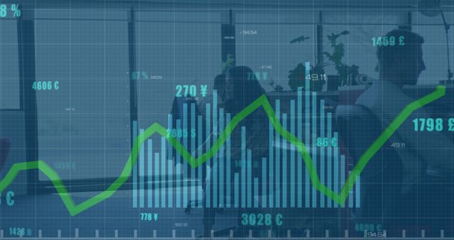 Business Team Analyzing Financial Data Showing Growth Metrics - Download Free Stock Images Pikwizard.com