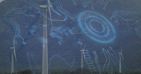 Visualizing wind farm augmented reality with smart grid data for renewable energy