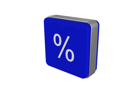 Cube with Percent Symbol on Transparent Background for Economy Concepts - Download Free Stock Videos Pikwizard.com