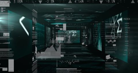 Futuristic Data Analysis with Floating Mathematical Equations - Download Free Stock Images Pikwizard.com