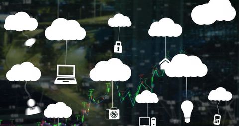 Digital Cloud Computing Interface Illustrating Data Innovation - Download Free Stock Images Pikwizard.com