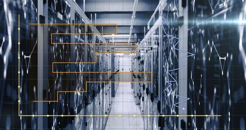 Digital Data Analysis in Server Room with Graphs and Network Concept