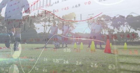 Youth Soccer Training with Digital Overlays