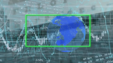 Animated Financial Data Processing with Global Business Connections
