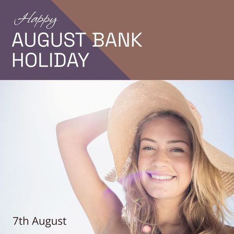 joyful woman with sun hat celebrates august bank holiday - Download Free Stock Templates Pikwizard.com
