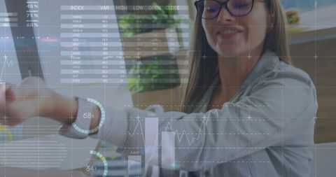 Digital finance interface with payment and analytics