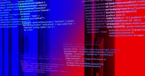Digital Data Processing with Colorful Geometric Patterns - Download Free Stock Images Pikwizard.com
