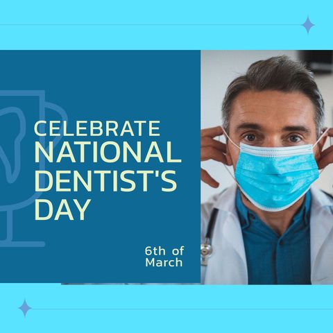 Celebrating National Dentist's Day with Caring Professional - Download Free Stock Templates Pikwizard.com