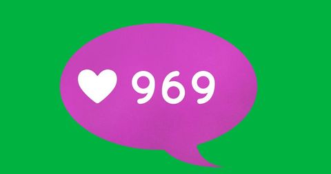 969 Likes Concept on Vibrant Background - Download Free Stock Images Pikwizard.com