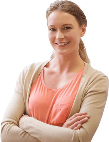 Confident Woman Standing with Arms Crossed Transparent Background - Download Free Stock Videos Pikwizard.com
