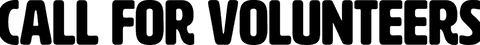 Transparent call for volunteers sign banner