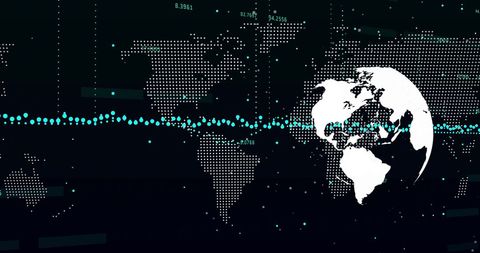 Global Finance Connections with Digital World Maps