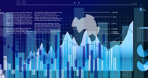 futuristic data visualization with global business analysis - Download Free Stock Images Pikwizard.com