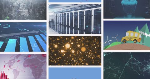 Collage of Digital Business and Technology Screenscapes