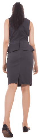 Confident Businesswoman Walking on Transparent Background