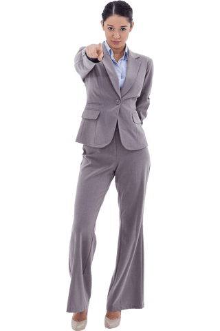 Transparent Businesswoman Pointing in Determination - Download Free Stock Videos Pikwizard.com