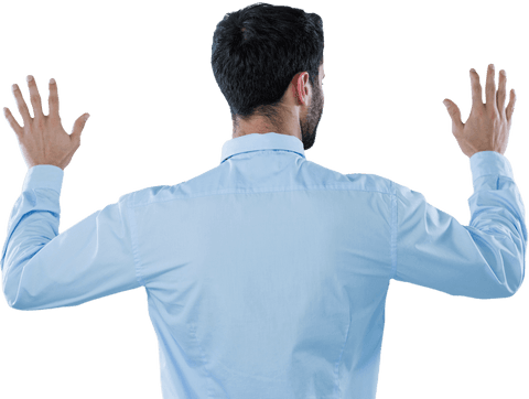 Businessman Hand Gesture Against Transparent Background Technology Concept - Download Free Stock Videos Pikwizard.com