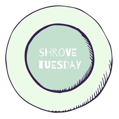 shrove tuesday illustration with circular design and text - Download Free Stock Templates Pikwizard.com
