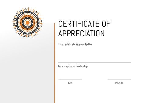 Certificate of Appreciation Template for Leadership Excellence - Download Free Stock Templates Pikwizard.com