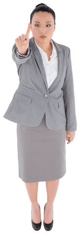 transparent background businesswoman pointing finger authoritatively - Download Free Stock Videos Pikwizard.com