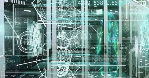 Futuristic Data Network Visualizing Complex Connections in Server Room - Download Free Stock Images Pikwizard.com