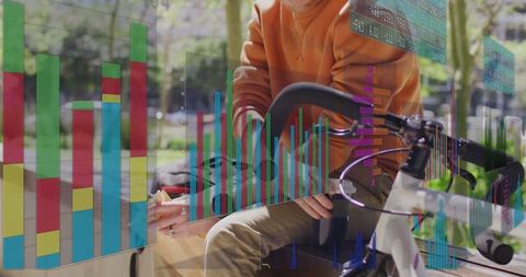 Urban Lifestyle Merging with Digital Data Overlay in Park