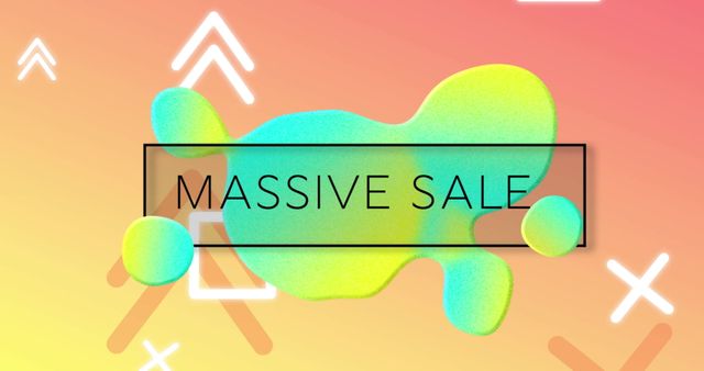 Vibrant Abstract Background with Massive Sale Announcement - Download Free Stock Images Pikwizard.com