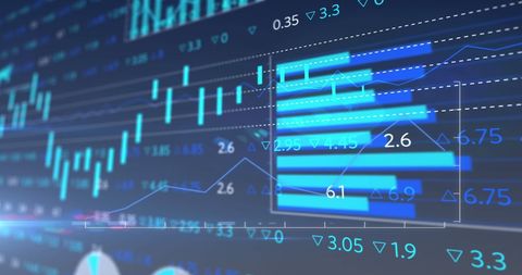 Digital Interface of Stock Market Data Visualization - Download Free Stock Images Pikwizard.com