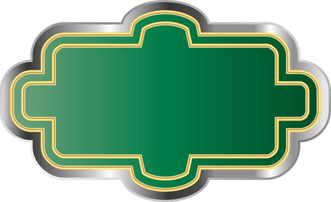 Elegant Green and Gold Frame on Transparent Background - Download Free Stock Videos Pikwizard.com