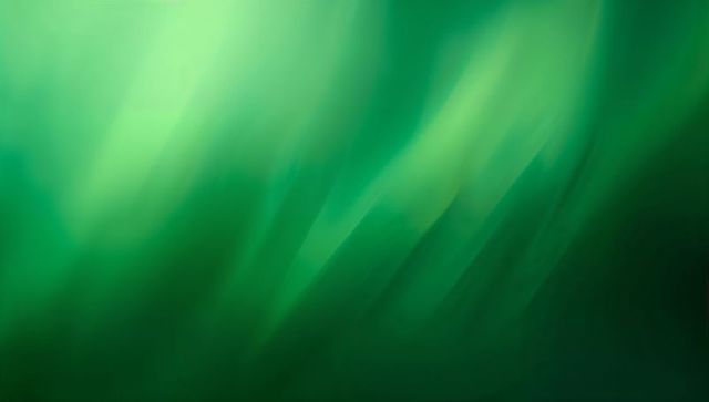 Flowing green gradient background featuring soft diagonal light streaks and ethereal hues