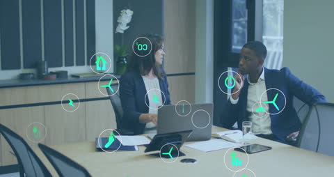 Collaboration in Eco-Friendly Office With Digital Interface