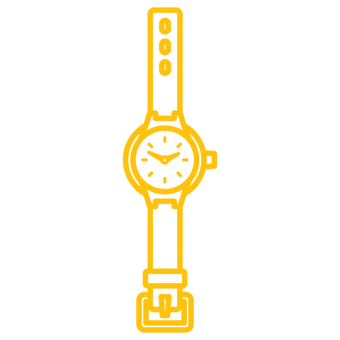 yellow watch illustration on transparent background - Download Free Stock Videos Pikwizard.com