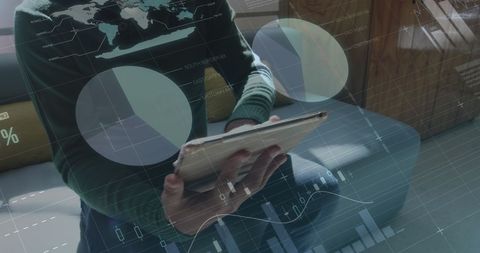 Business Professional Analyzing Digital Financial Data