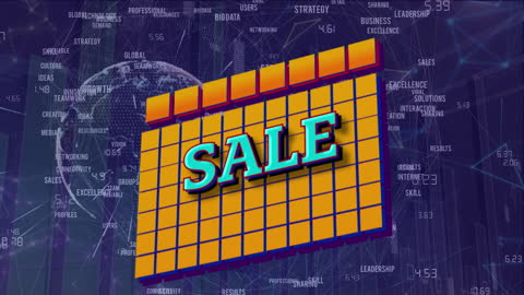 Global Sale Event with Digital Connections and Data Overlay