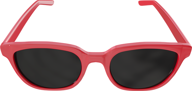 Close-Up of Red-Framed Sunglasses on Transparent Background - Download Free Stock Videos Pikwizard.com