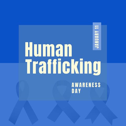 Human Trafficking Awareness Day Poster for Human Rights Advocacy - Download Free Stock Templates Pikwizard.com