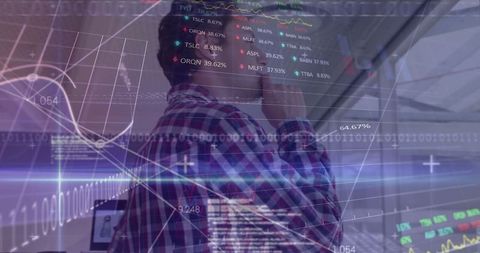 Businessman Analyzing Financial Data and Digital Charts - Download Free Stock Images Pikwizard.com